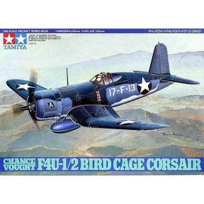 F4U-1/2 Bird Cage Corsair - Chance Vought  - 1/48 SCALE - TAMIYA 61046